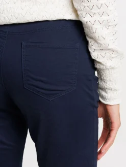 Pantalon bootcut marine navy femme