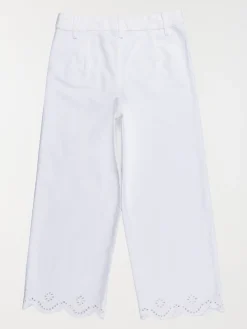Pantalon broderie anglaise fille (3-12A)