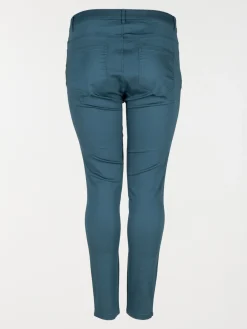 Pantalon canard slim grande taille femme