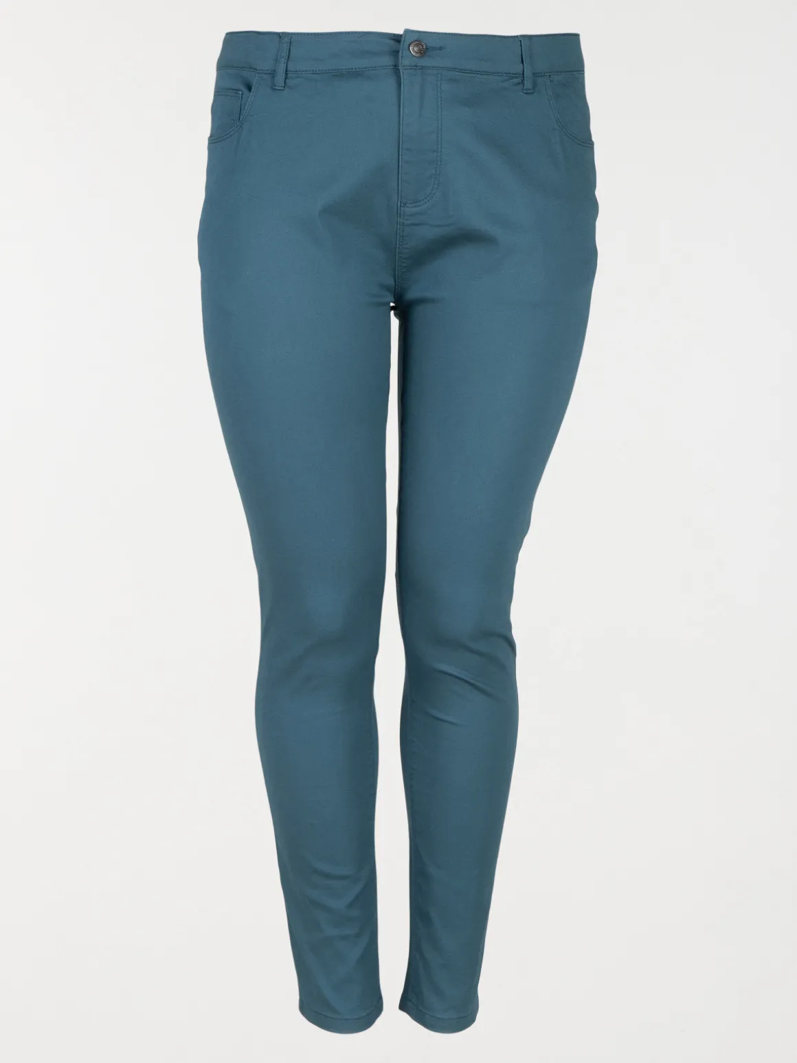 Pantalon canard slim grande taille femme