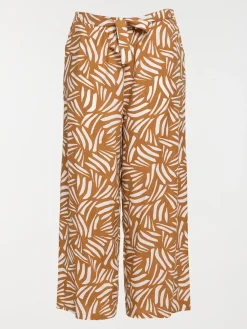 Pantalon caramel femme grande taille