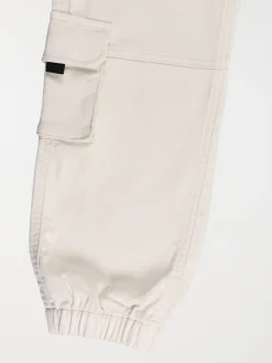 Pantalon cargo beige lin garçon (XXS-M)