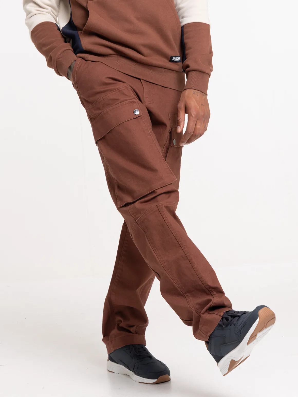 Pantalon cargo brunette homme