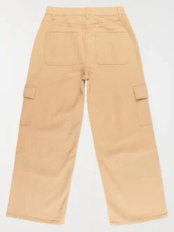 Pantalon cargo camel doux fille (XXS-M)