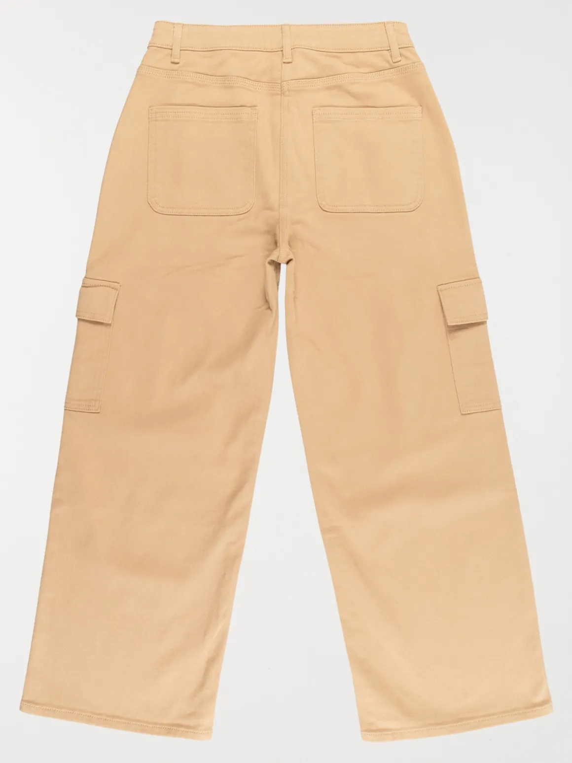 Pantalon cargo camel doux fille (XXS-M)