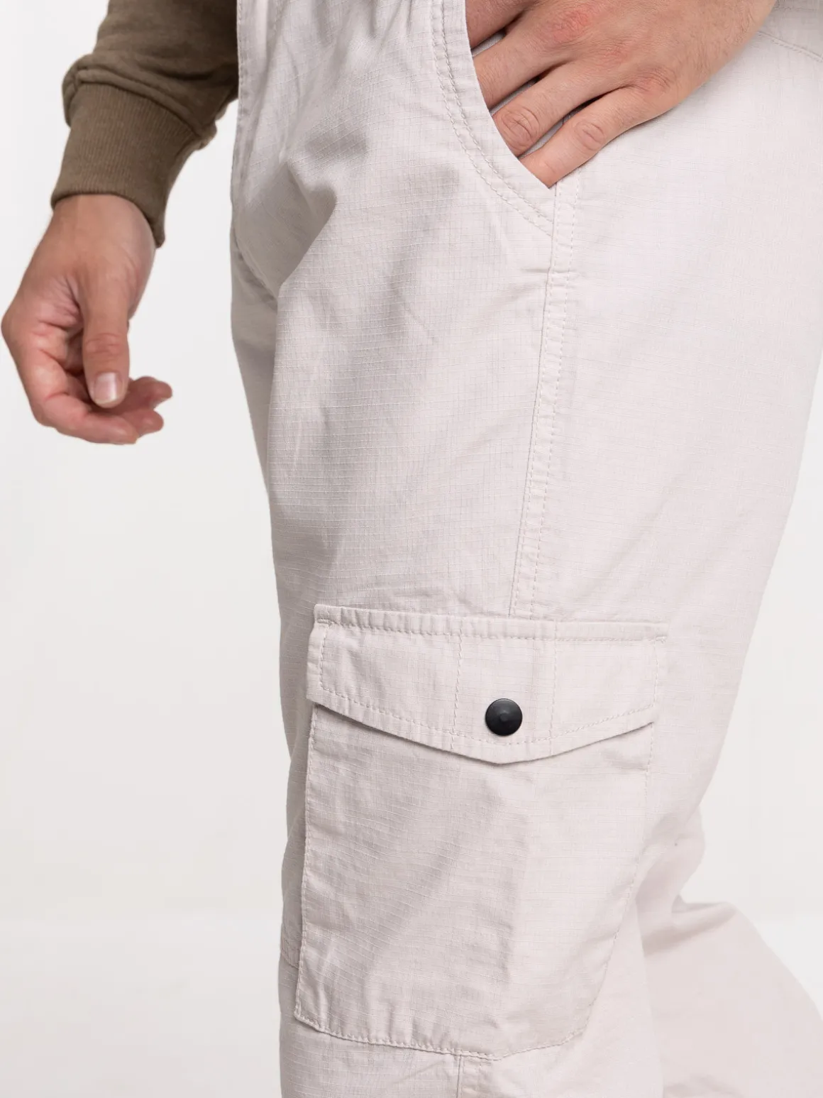 Pantalon cargo craie homme