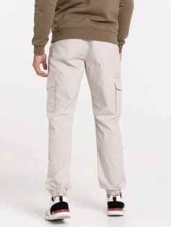 Pantalon cargo craie homme