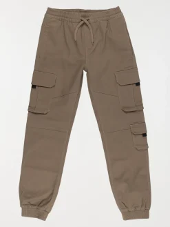 Pantalon cargo garçon moka clair (XXS-M)
