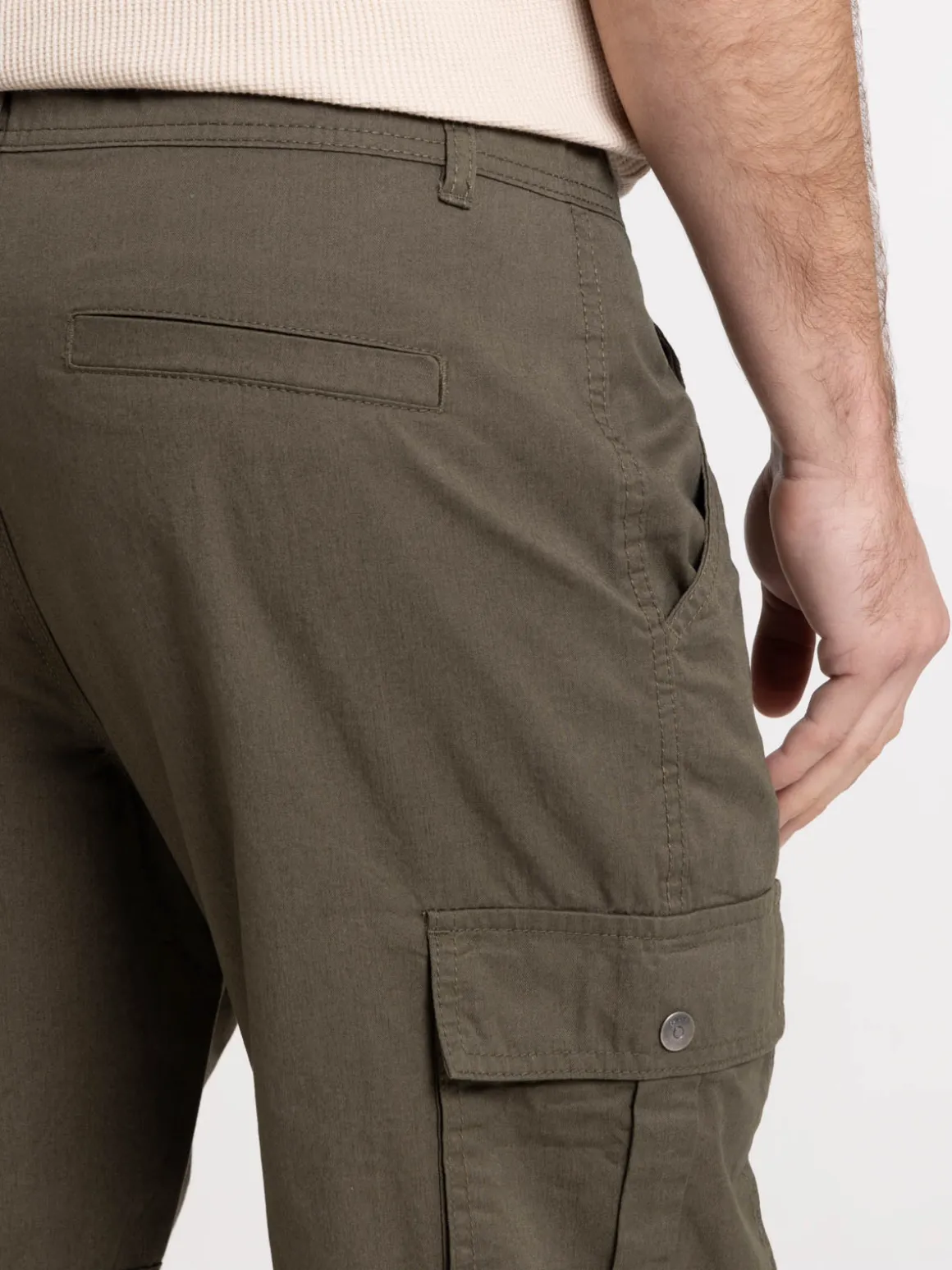 Pantalon cargo kaki homme