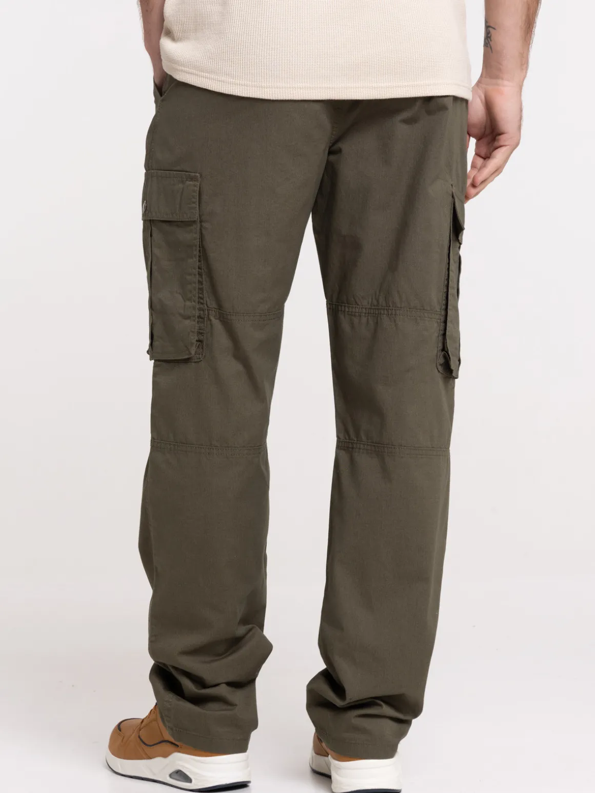Pantalon cargo kaki homme