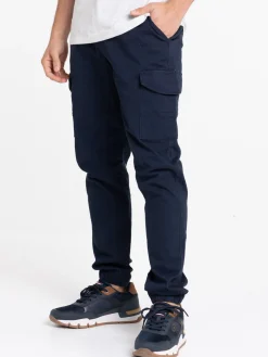 Pantalon cargo marine navy homme