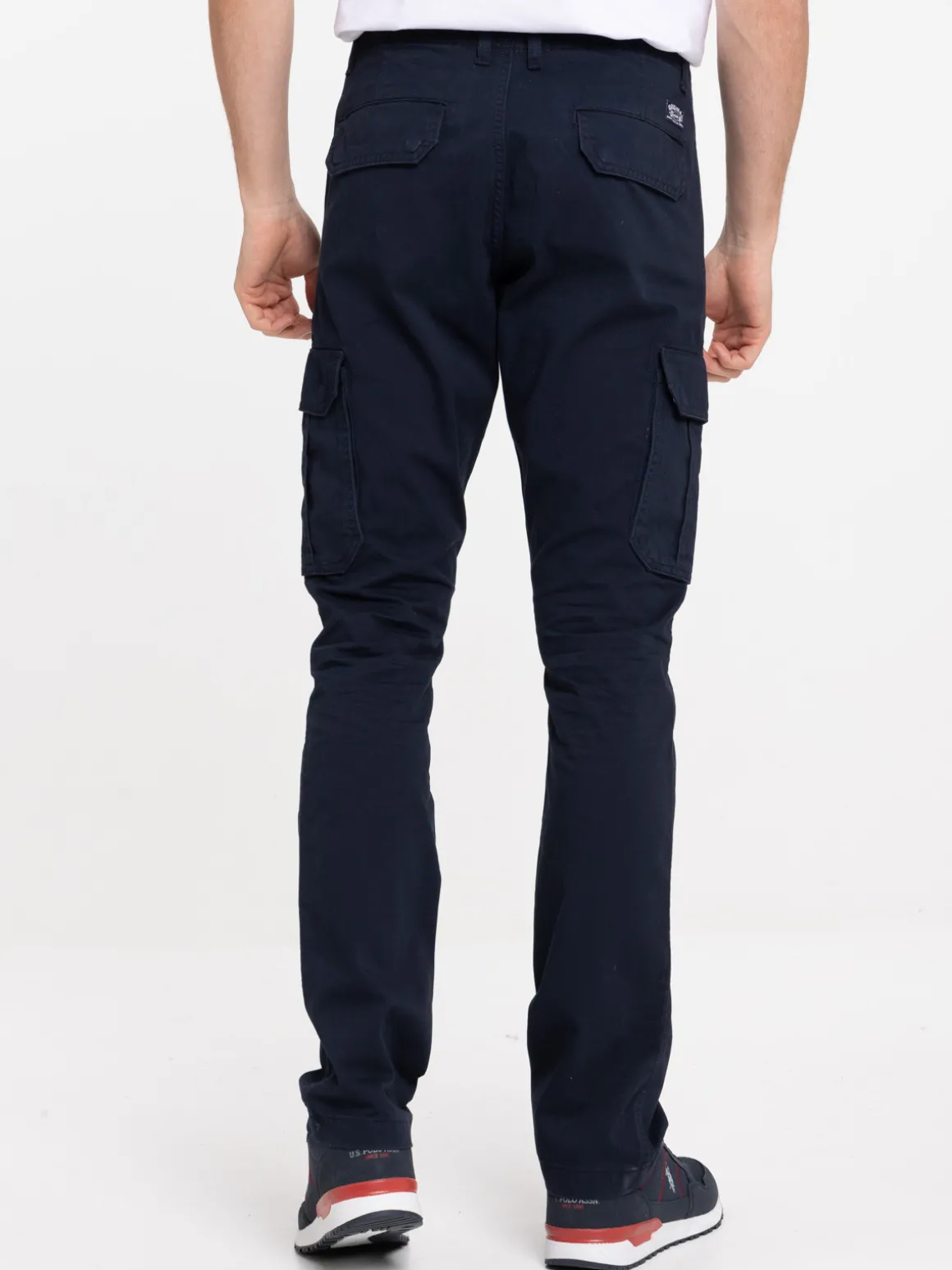 Pantalon cargo marine navy homme