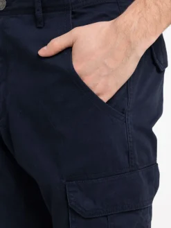 Pantalon cargo marine navy homme