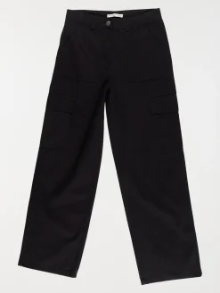 Pantalon cargo noir fille (XXS-M)