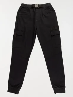 Pantalon cargo noir garçon (XXS-M)