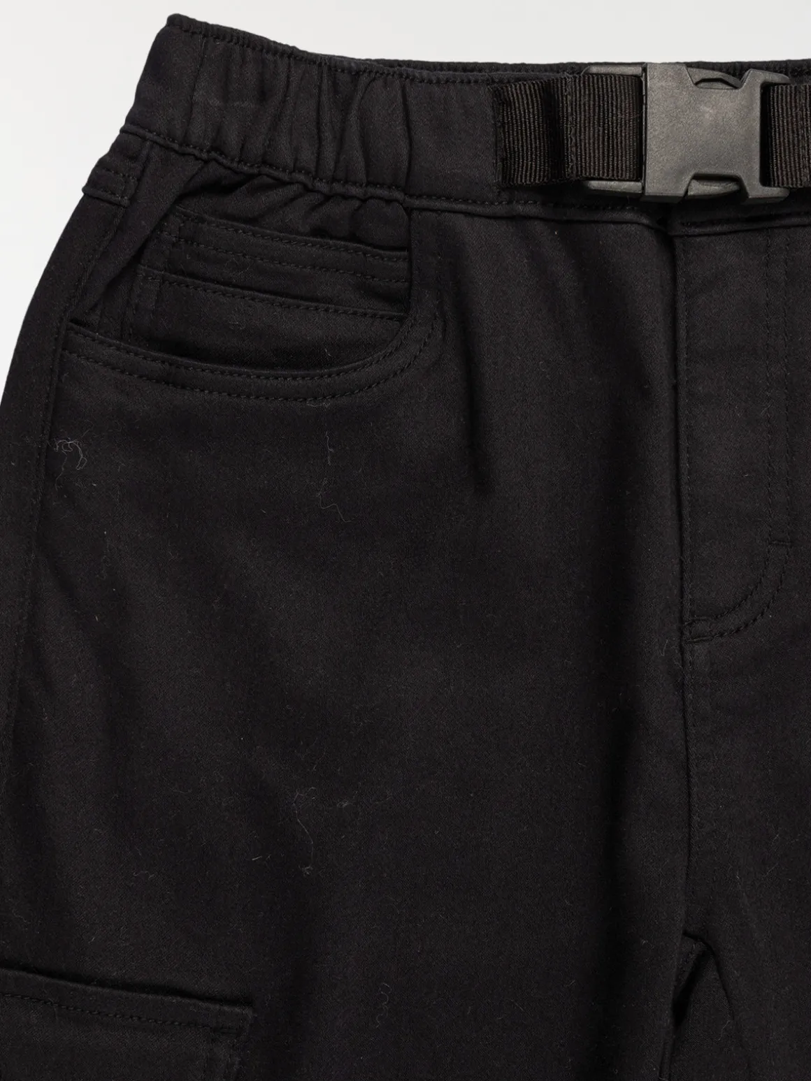 Pantalon cargo noir garçon (XXS-M)