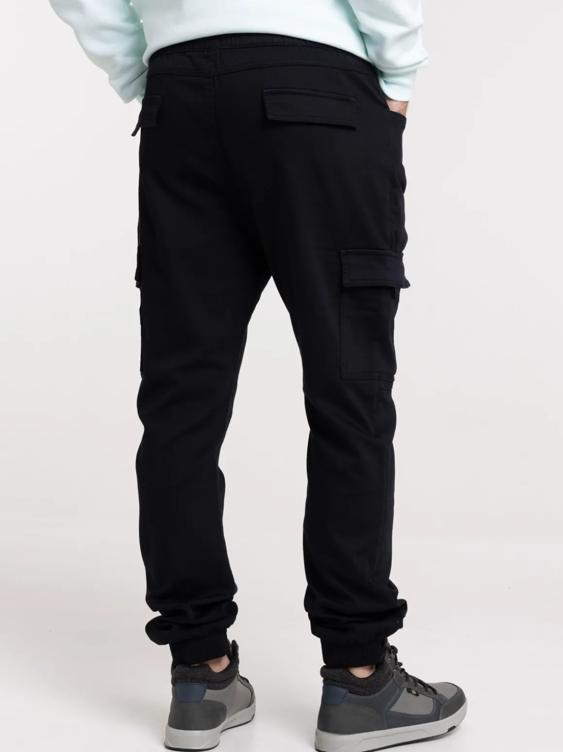 Pantalon cargo noir homme
