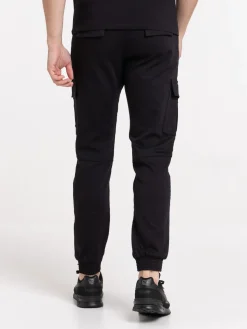 Pantalon cargo noir homme