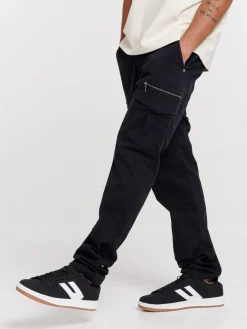 Pantalon cargo noir homme