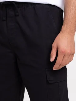 Pantalon cargo noir homme
