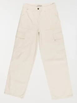 Pantalon cargo uni fille (XXS-M)