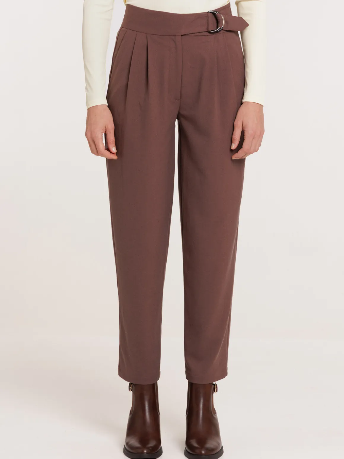 Pantalon ceinture femme