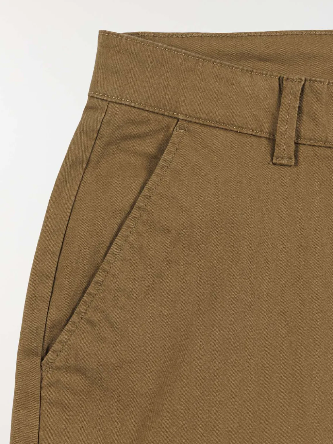 Pantalon chino café foncé homme