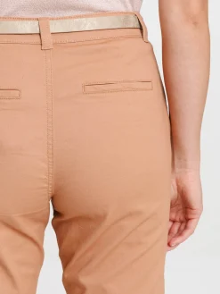 Pantalon chino coloris croissant femme