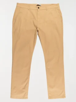 Pantalon chino crème homme grande taille