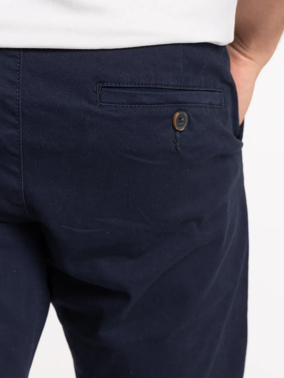 Pantalon chino slim homme marine navy