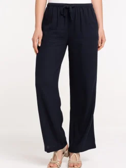 Pantalon coloris marine navy femme