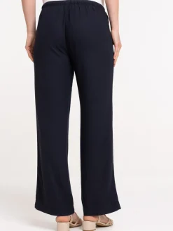 Pantalon coloris marine navy femme