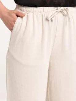 Pantalon coloris naturel femme