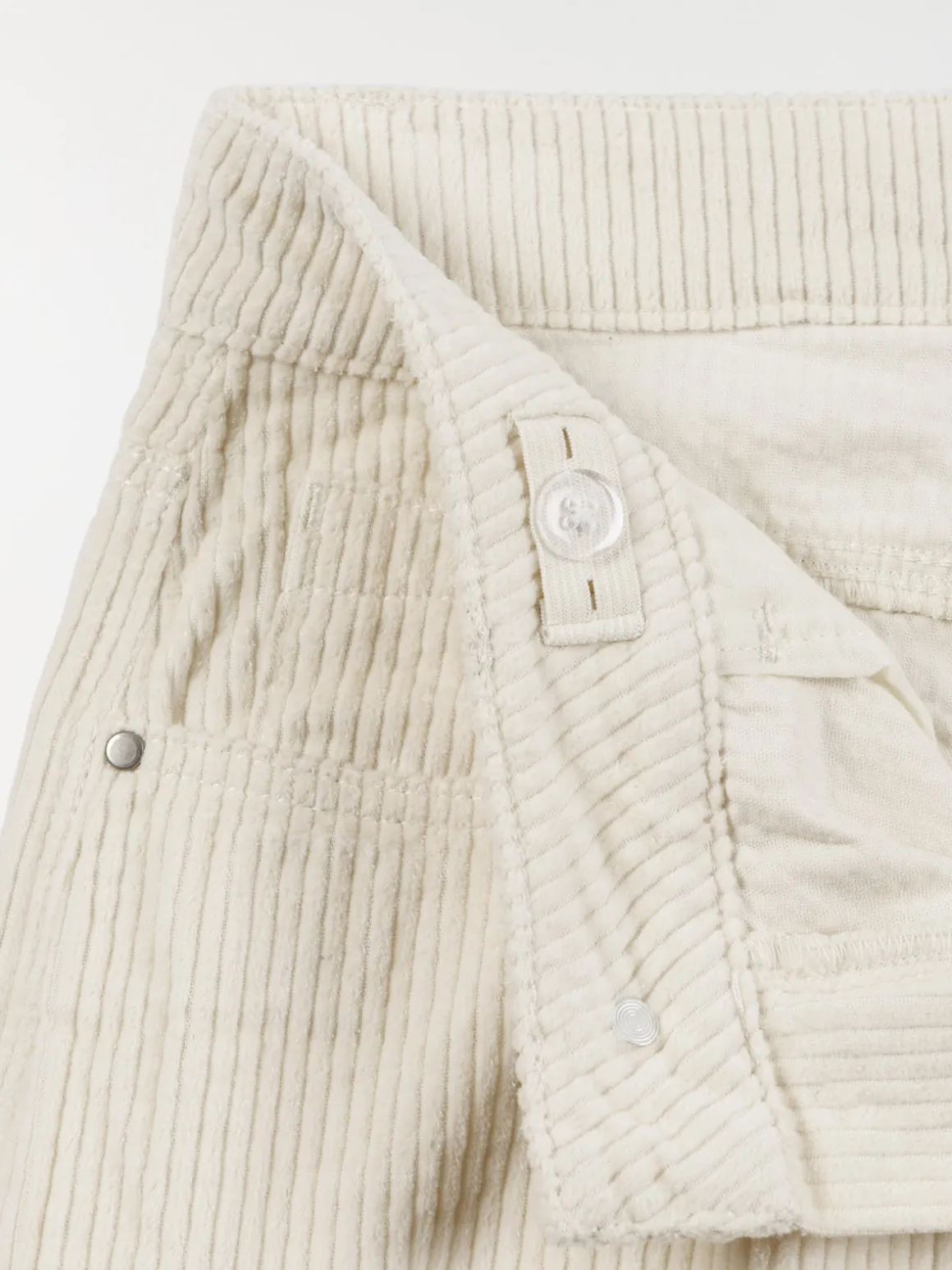 Pantalon écru velours fille (XXS-M)