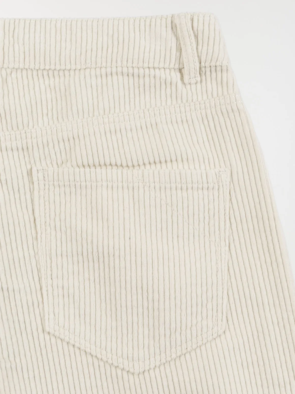 Pantalon écru velours fille (XXS-M)