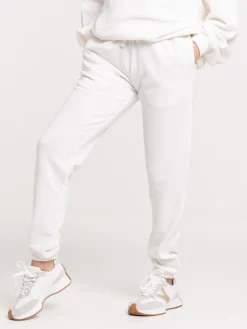 Pantalon de jogging écru femme