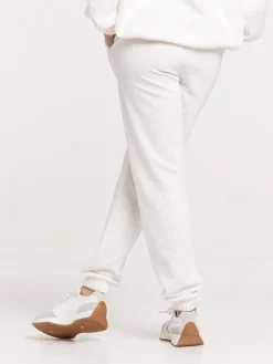 Pantalon de jogging écru femme