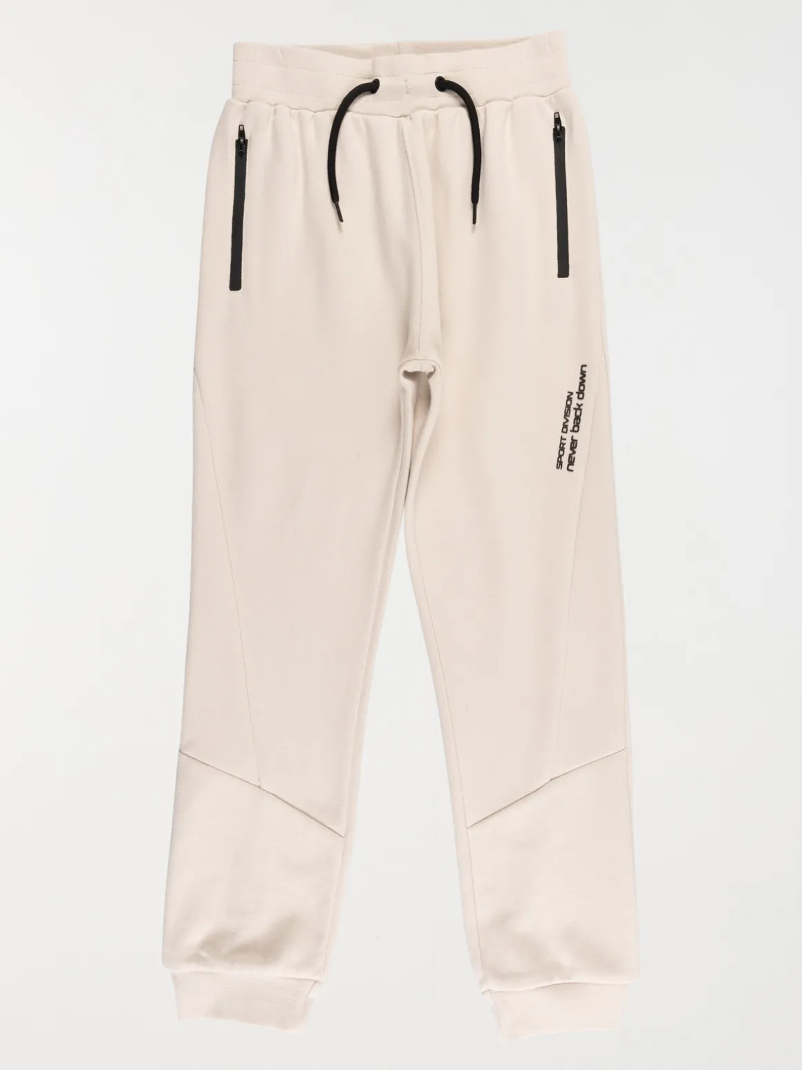 Pantalon de jogging garçon craie (3-12A)
