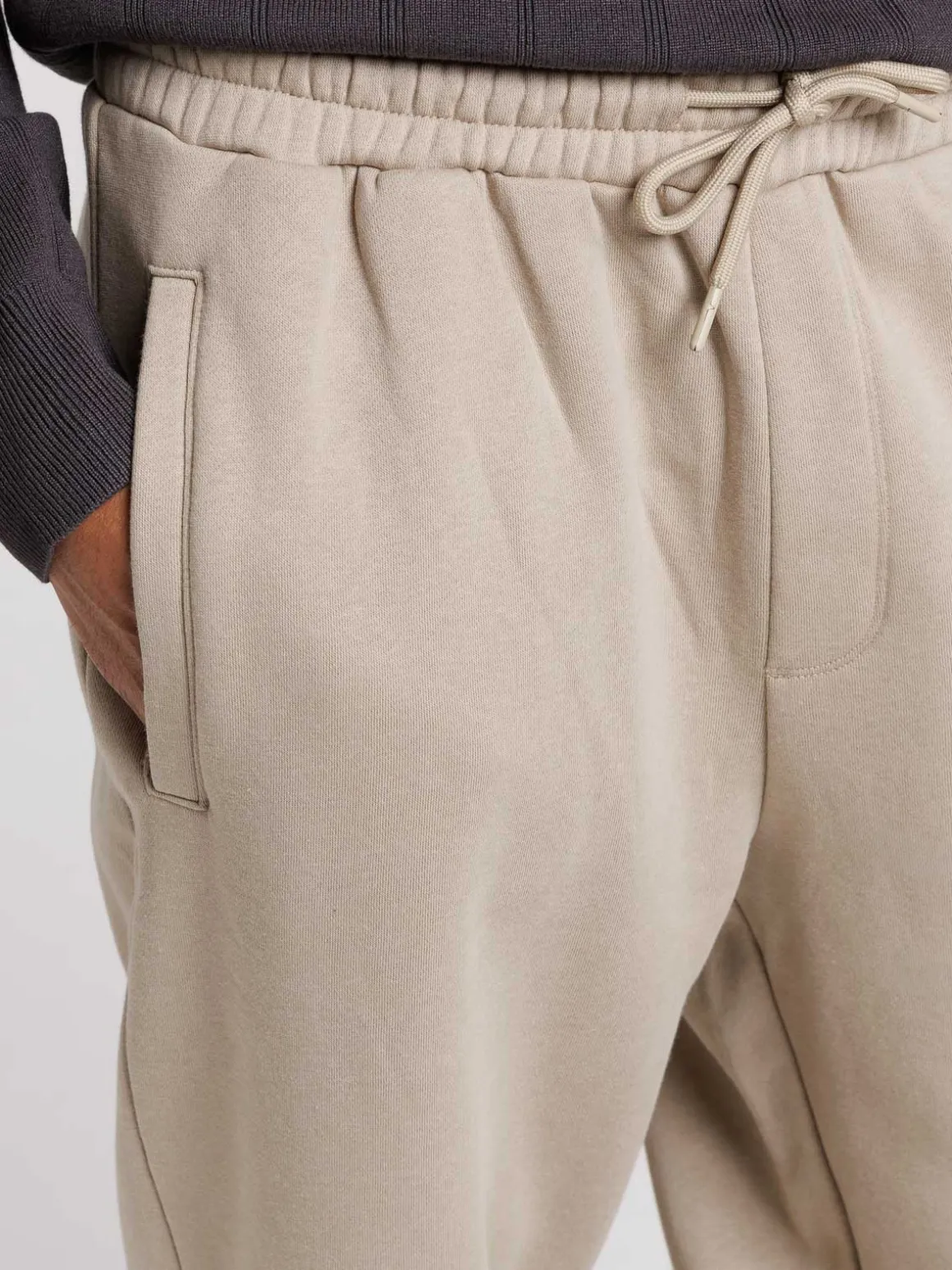 Pantalon de jogging taupe grisé homme