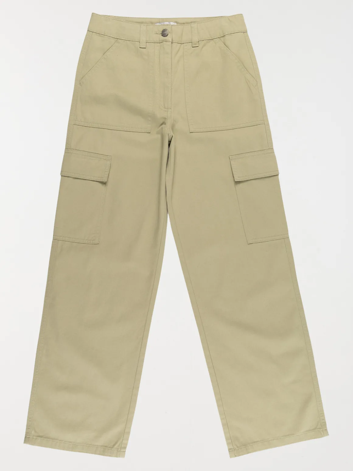 Pantalon fille cargo kaki clair (XXS-M)