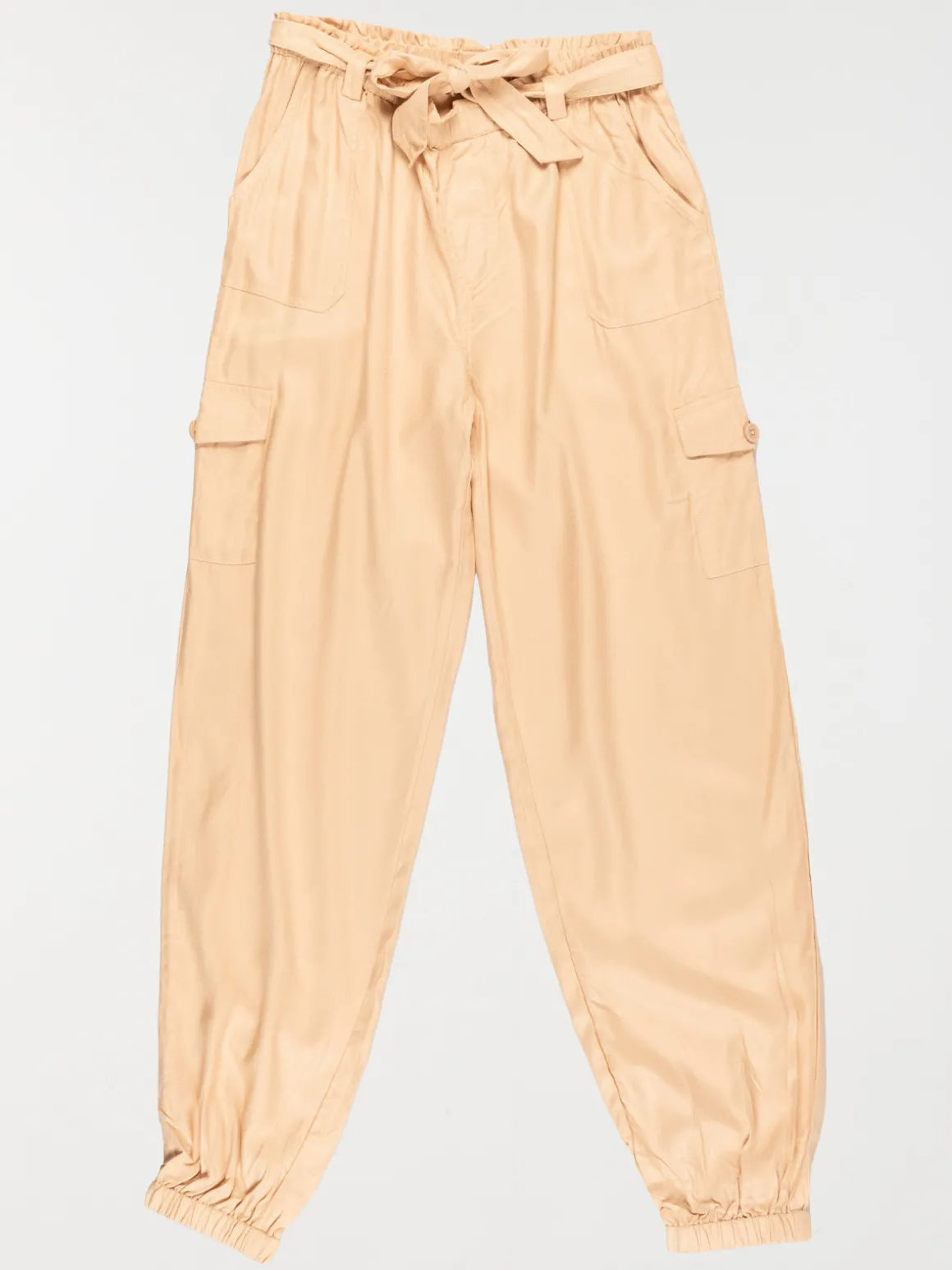 Pantalon fille cargo macadamia (XXS-M)
