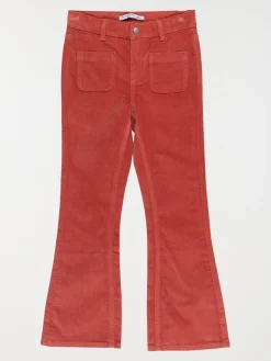 Pantalon flare en velours fille (6-12A)