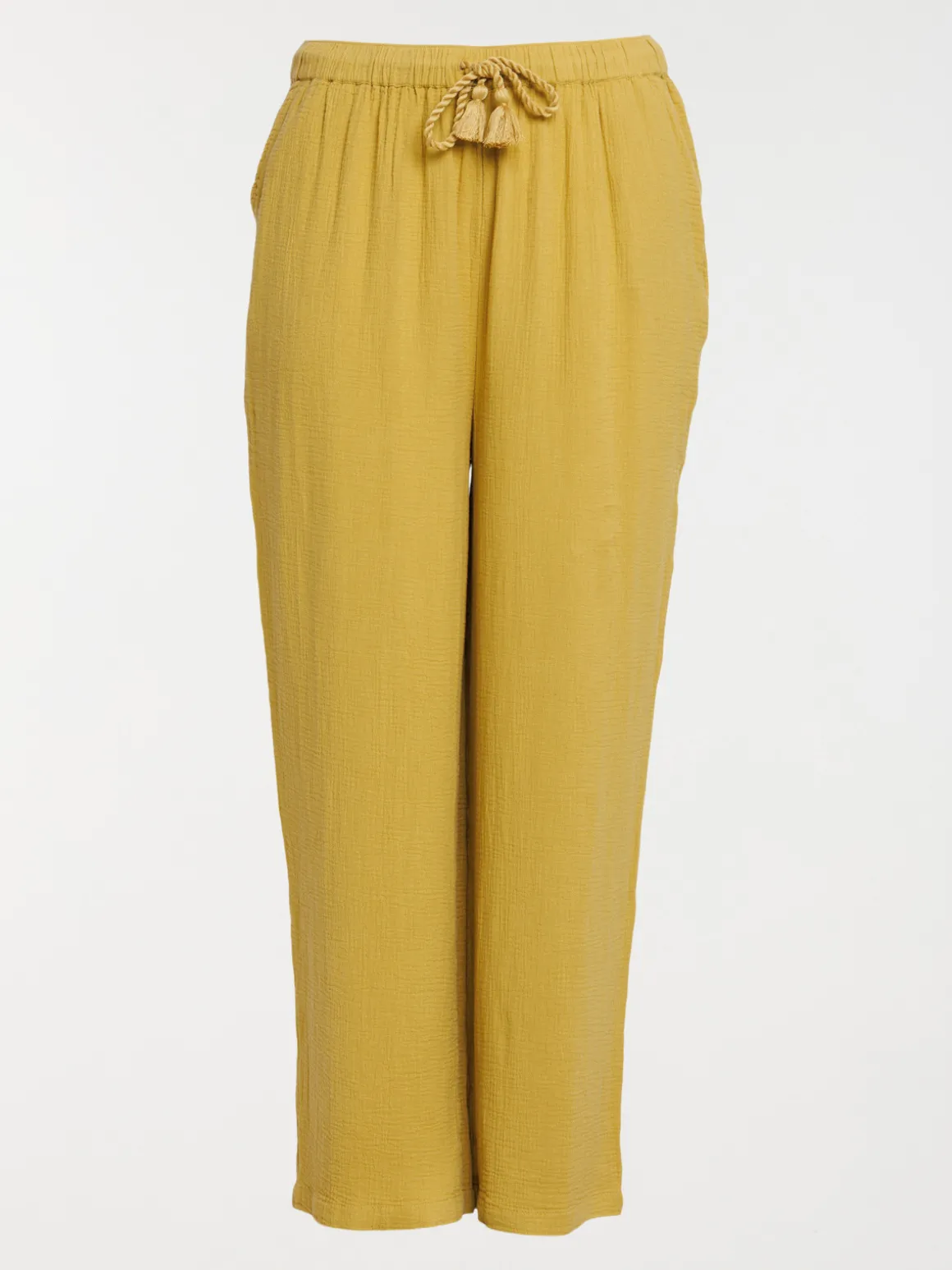 Pantalon gaze coton grande taille femme