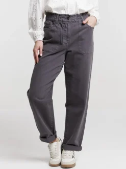 Pantalon gris femme