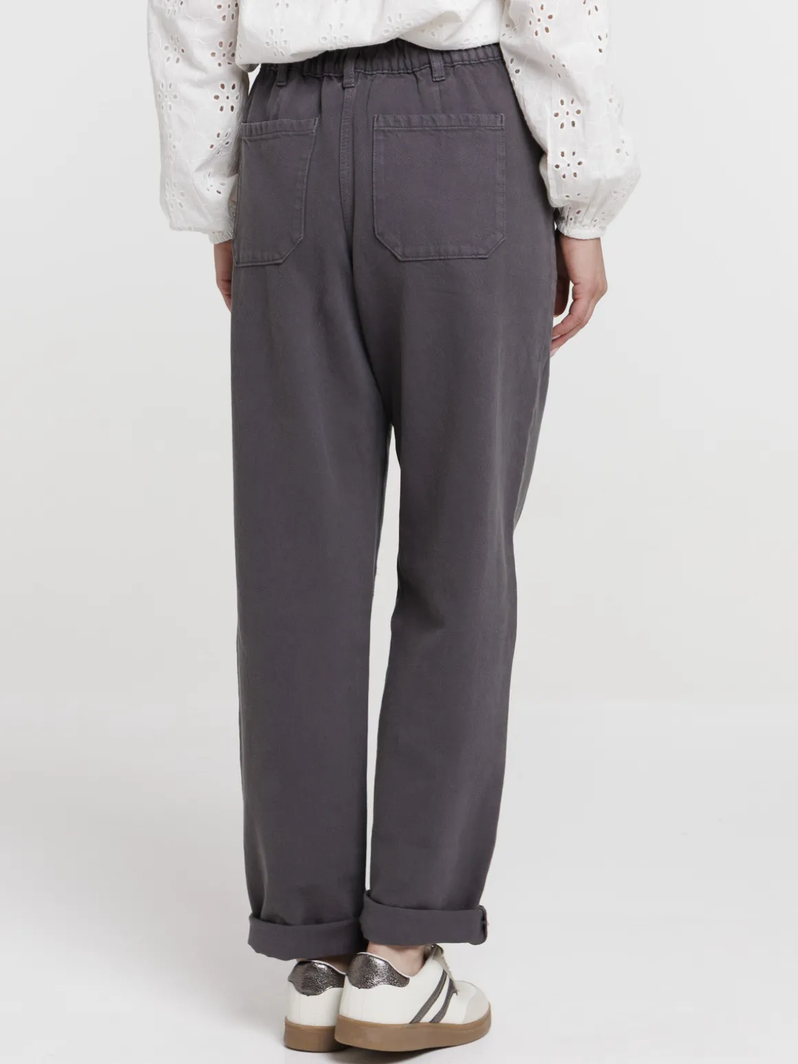 Pantalon gris femme