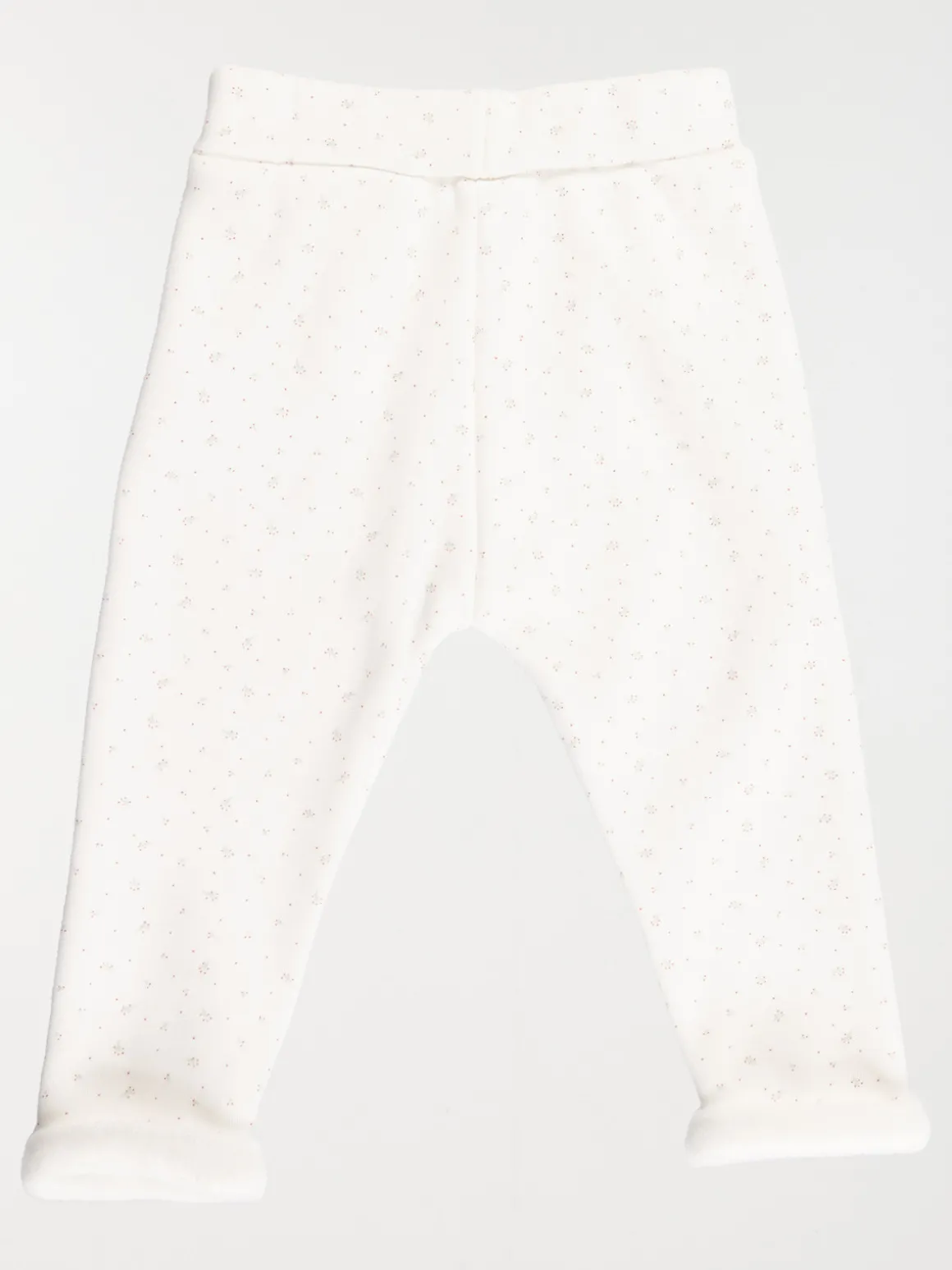 Pantalon imprimé fille écru (3-36M)