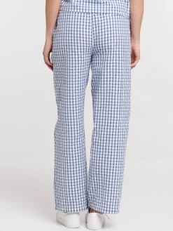 Pantalon imprimé vichy femme
