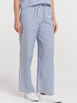 Pantalon imprimé vichy femme