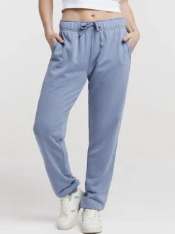 Pantalon jogging denim blue femme
