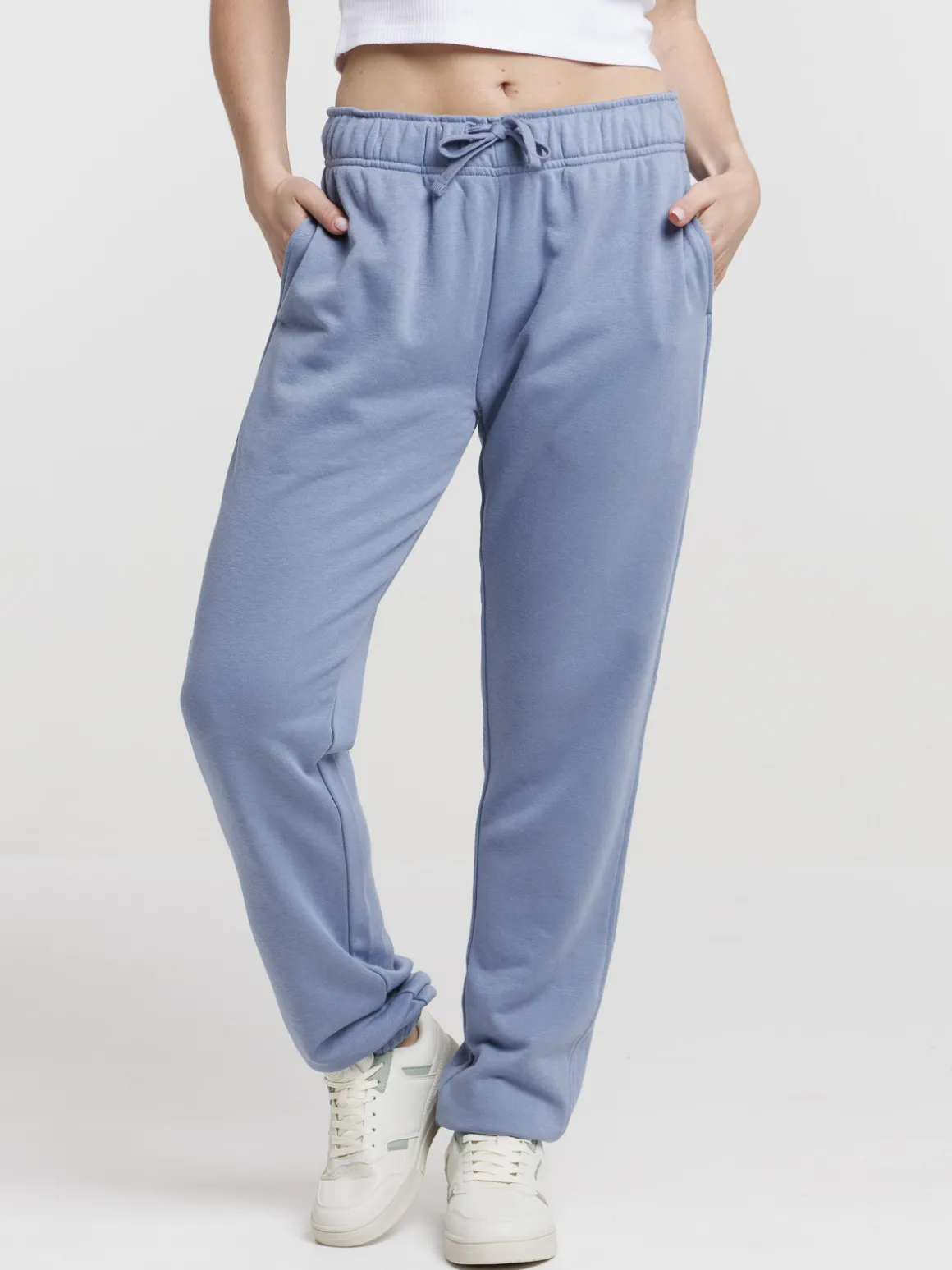 Pantalon jogging denim blue femme